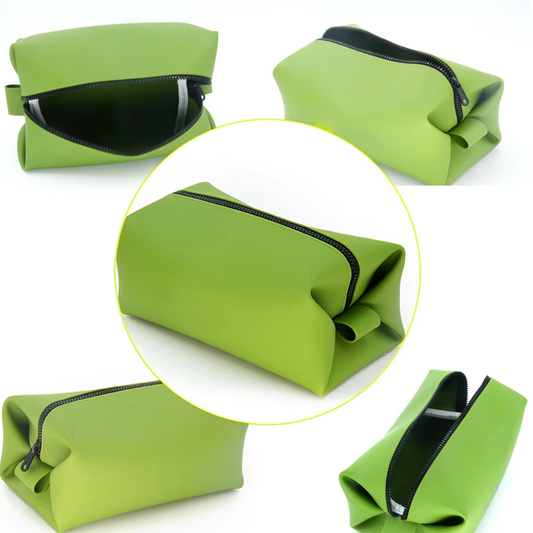 Green Zip Toiletry Bag